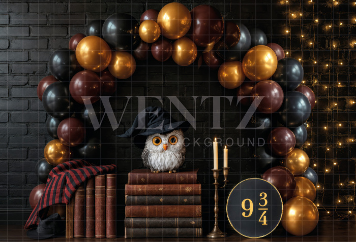 Fundo Fotográfico em Tecido Cenário Arco de Balões / Backdrop 7087