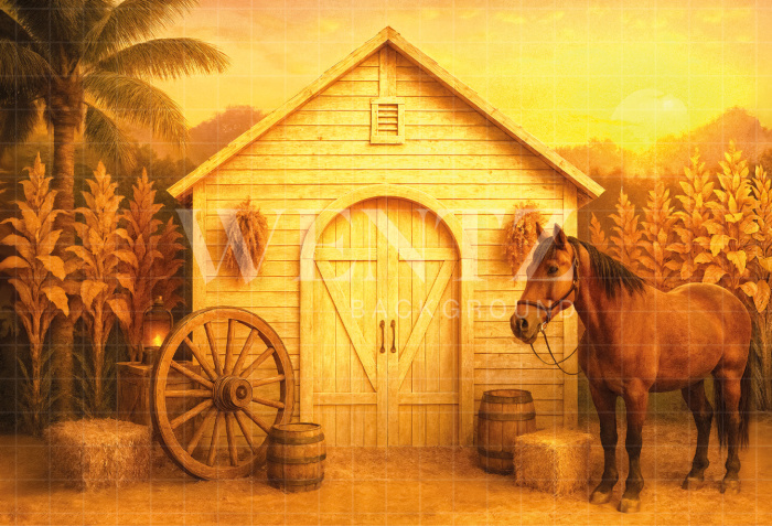 Fundo Fotográfico em Tecido Celeiro / Backdrop 7213