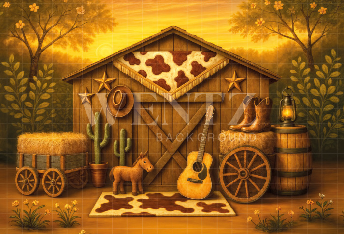 Fundo Fotográfico em Tecido Cenário Country / Backdrop 7215