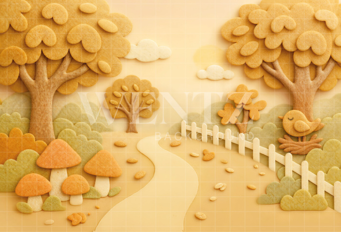 Fundo Fotográfico em Tecido Floresta de Primavera / Backdrop 7217