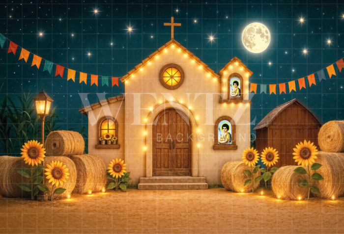 Fundo Fotográfico em Tecido Capela de São João / Backdrop 6980