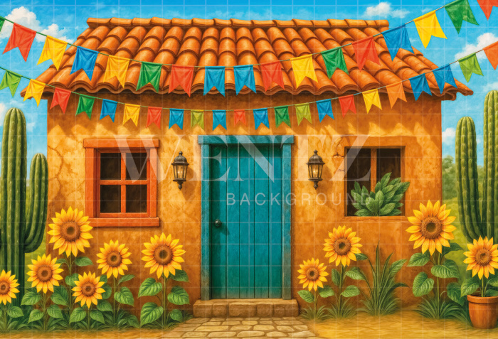 Fundo Fotográfico em Tecido Cenário Festa Junina / Backdrop 6974