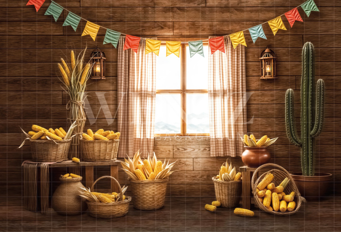 Fundo Fotográfico em Tecido Cenário Festa Junina / Backdrop 6981