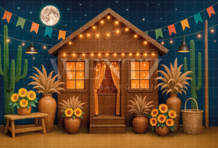 Fundo Fotográfico em Tecido Cenário Festa Junina / Backdrop 6988