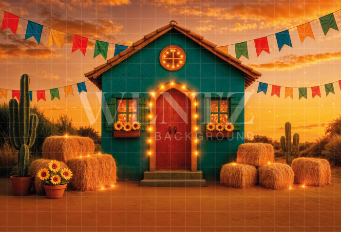 Fundo Fotográfico em Tecido Cenário Festa Junina / Backdrop 6991