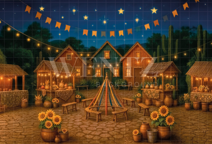 Fundo Fotográfico em Tecido Vila de São João / Backdrop 6985