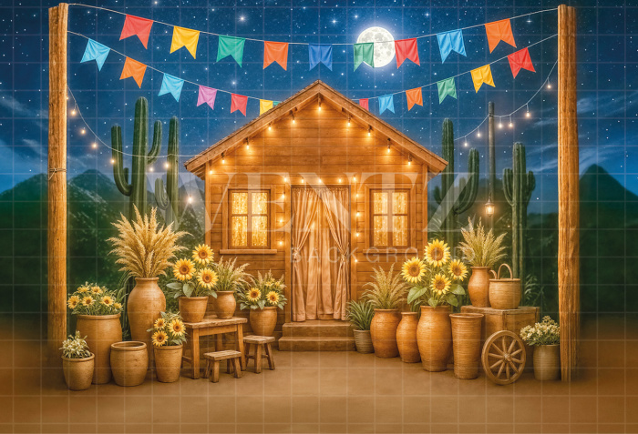 Fundo Fotográfico em Tecido Cenário Festa Junina / Backdrop 6999