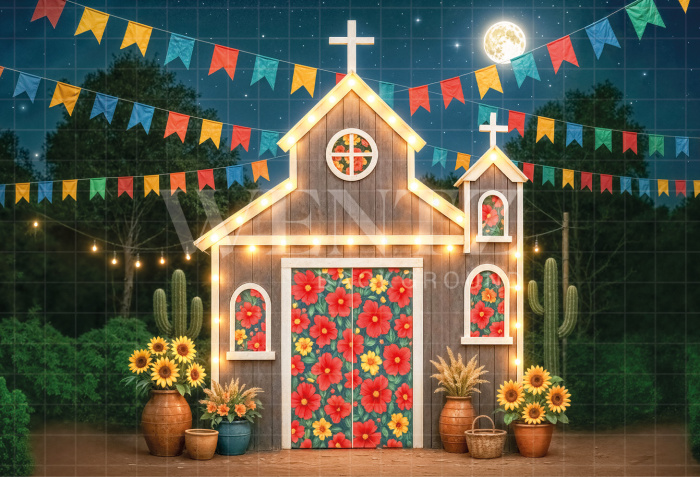 Fundo Fotográfico em Tecido Capela de São João / Backdrop 7000