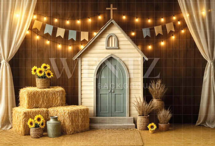 Fundo Fotográfico em Tecido Cenário Festa Junina / Backdrop 7003