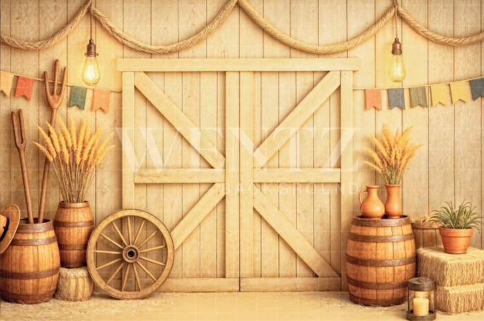 Fundo Fotográfico em Tecido Cenário Festa Junina / Backdrop 7025