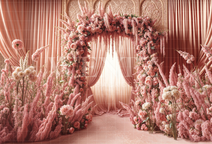 Fundo Fotográfico em Tecido Dia das Mães Floral / Backdrop 6836