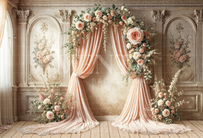 Fundo Fotográfico em Tecido Dia das Mães Floral / Backdrop 6842 