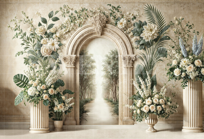 Fundo Fotográfico em Tecido Dia das Mães Arco / Backdrop 6849