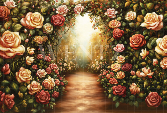 Fundo Fotográfico em Tecido Dia das Mães Floral / Backdrop 6865