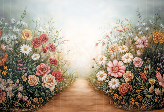 Fundo Fotográfico em Tecido Dia das Mães Floral / Backdrop 6882