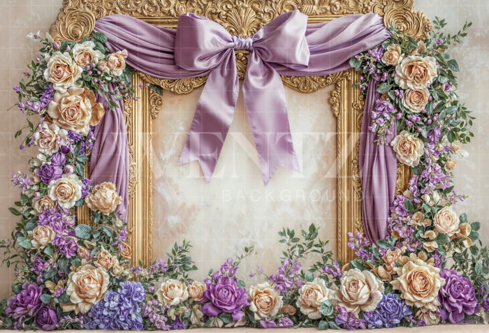 Fundo Fotográfico em Tecido Dia das Mães Floral / Backdrop 6926