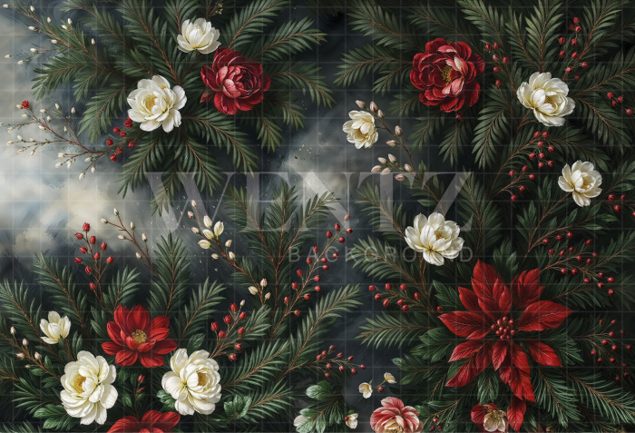 Fundo Fotográfico em Tecido Natal / Backdrop 7082