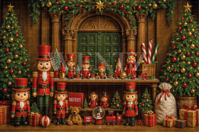 Fundo Fotográfico em Tecido Natal / Backdrop 7549