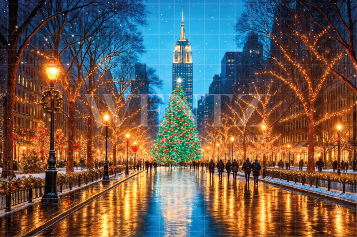 Fundo Fotográfico em Tecido Natal / Backdrop 7569