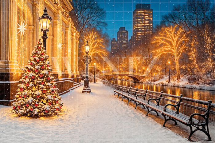 Fundo Fotográfico em Tecido Natal / Backdrop 7571