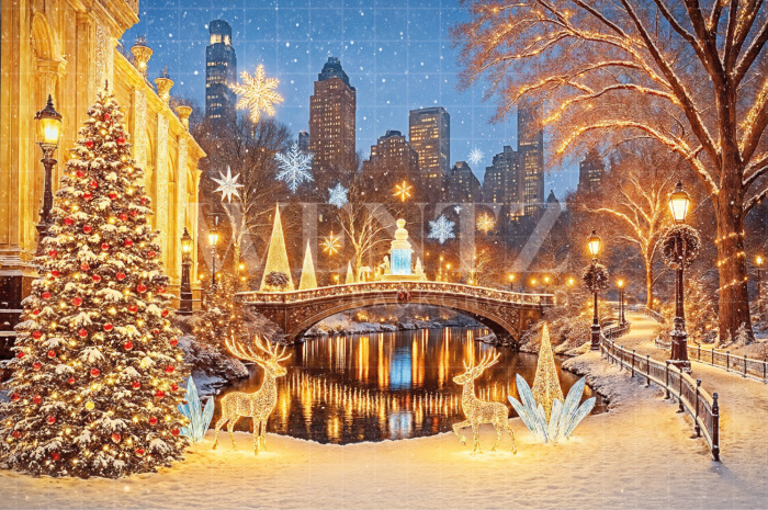 Fundo Fotográfico em Tecido Natal / Backdrop 7611