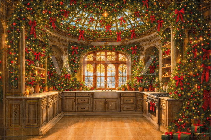 Fundo Fotográfico em Tecido Estufa de Natal / Backdrop 7612