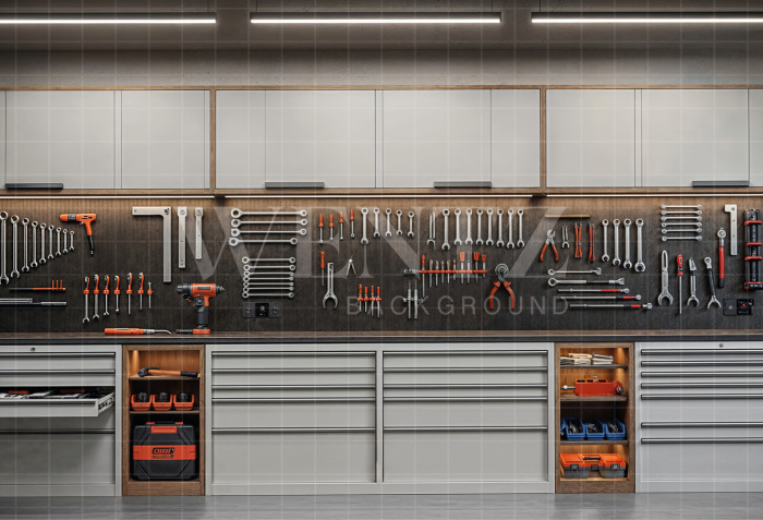 Fundo Fotográfico em Tecido Parede de Ferramentas / Backdrop 7269