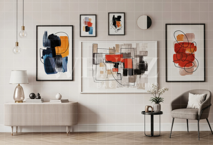 Fundo Fotográfico em Tecido Sala Dia dos Pais / Backdrop 7312