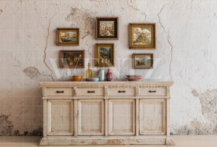 Fundo Fotográfico em Tecido Sala Rustica Dia dos Pais / Backdrop 7310