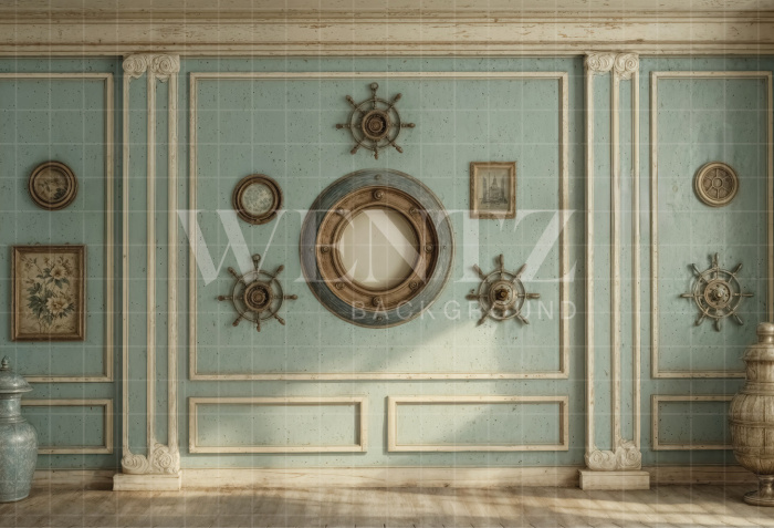 Fundo Fotográfico em Tecido Marinheiro Dia dos Pais / Backdrop 7318