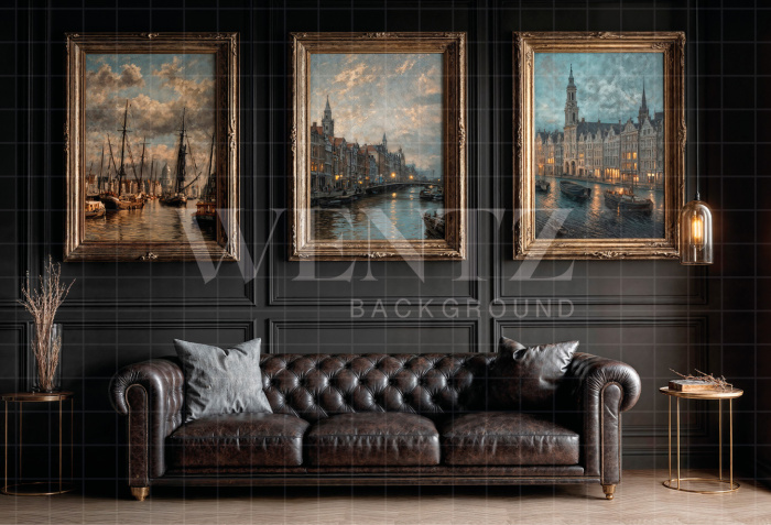 Fundo Fotográfico em Tecido Sala Dia dos Pais / Backdrop 7324