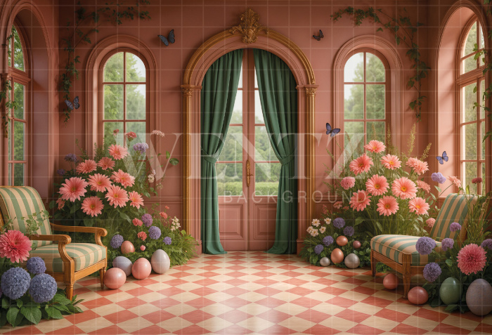 Fundo Fotográfico em Tecido Páscoa / Backdrop 7969