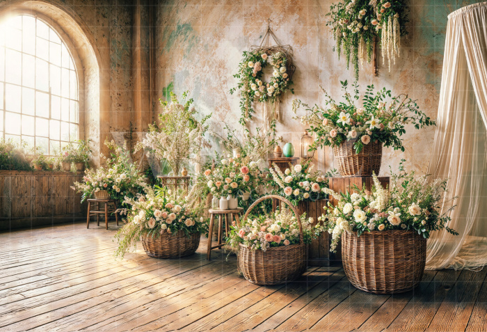 Fundo Fotográfico em Tecido Páscoa / Backdrop 6667