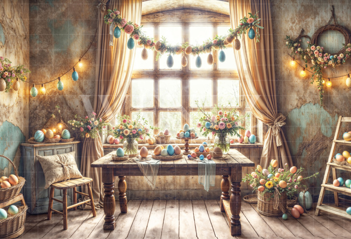Fundo Fotográfico em Tecido Páscoa / Backdrop 6670