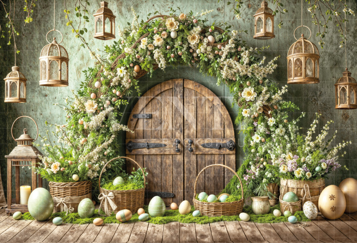 Fundo Fotográfico em Tecido Páscoa / Backdrop 6676