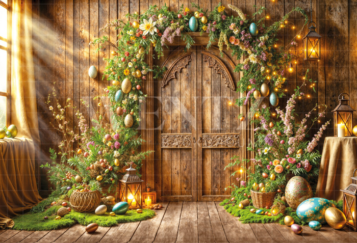 Fundo Fotográfico em Tecido Páscoa / Backdrop 6686