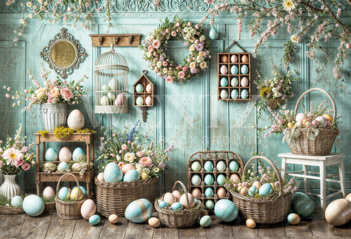 Fundo Fotográfico em Tecido Páscoa / Backdrop 6695