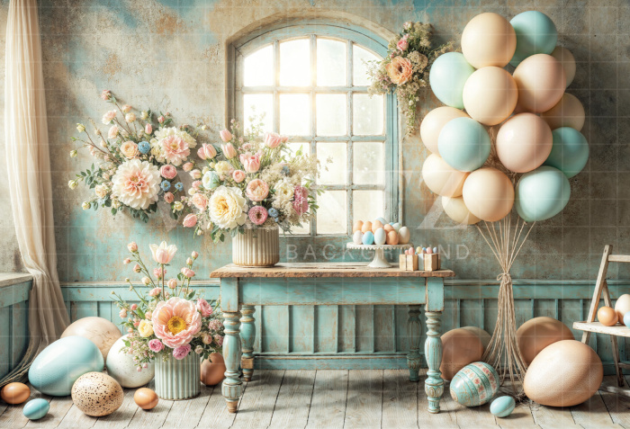 Fundo Fotográfico em Tecido Páscoa / Backdrop 6698