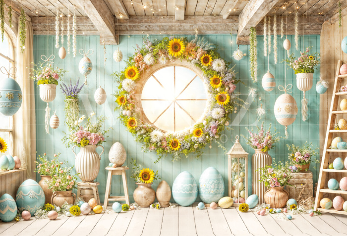 Fundo Fotográfico em Tecido Páscoa / Backdrop 6708