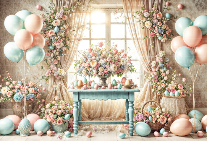 Fundo Fotográfico em Tecido Páscoa / Backdrop 6711