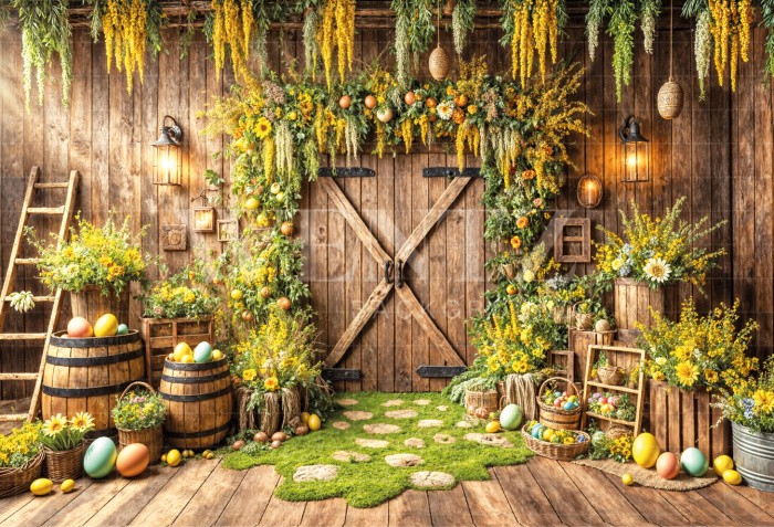 Fundo Fotográfico em Tecido Páscoa / Backdrop 6707