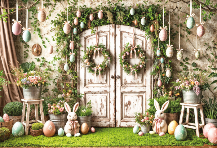 Fundo Fotográfico em Tecido Páscoa / Backdrop 6721