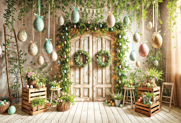 Fundo Fotográfico em Tecido Páscoa / Backdrop 6722