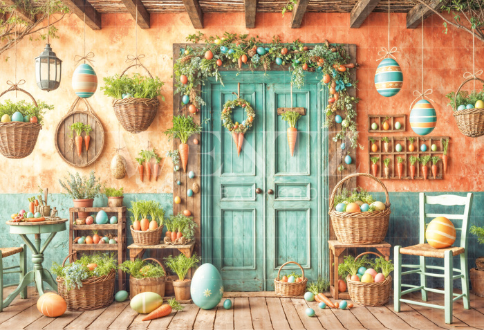 Fundo Fotográfico em Tecido Páscoa / Backdrop 6724