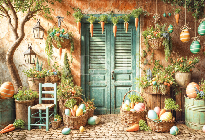 Fundo Fotográfico em Tecido Páscoa / Backdrop 6725