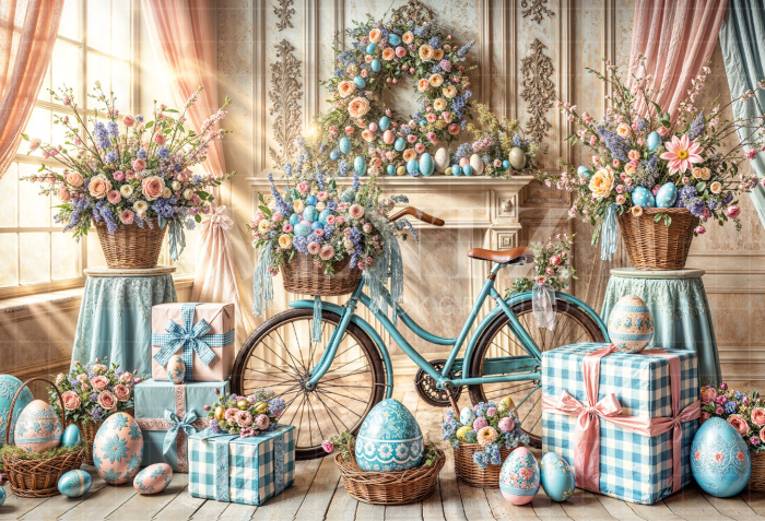 Fundo Fotográfico em Tecido Páscoa / Backdrop 6732