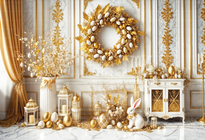 Fundo Fotográfico em Tecido Páscoa / Backdrop 6739