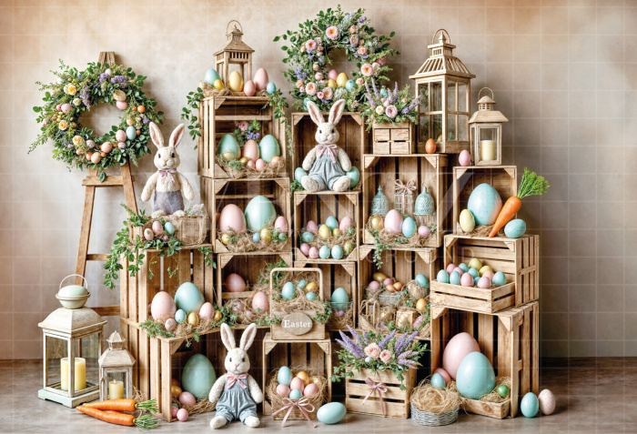 Fundo Fotográfico em Tecido Páscoa / Backdrop 6770