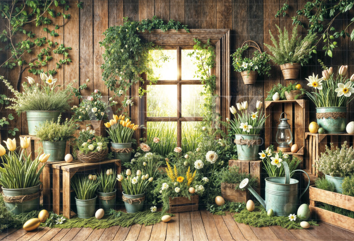 Fundo Fotográfico em Tecido Páscoa / Backdrop 6768