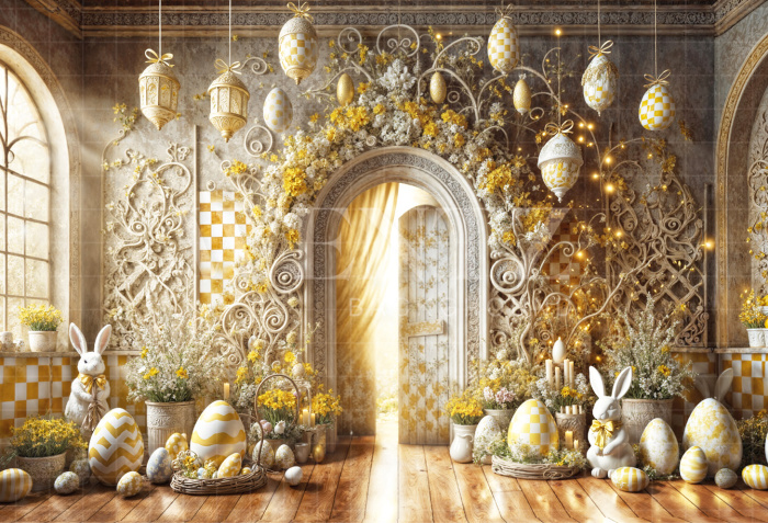 Fundo Fotográfico em Tecido Páscoa / Backdrop 6781